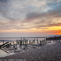Buy canvas prints of Sunset over Smeaton's Harbour remains by Paul Praeger