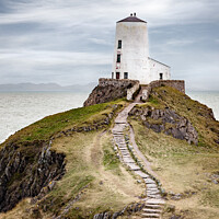 Buy canvas prints of Lighthouse and path Anglesey by Paul Praeger