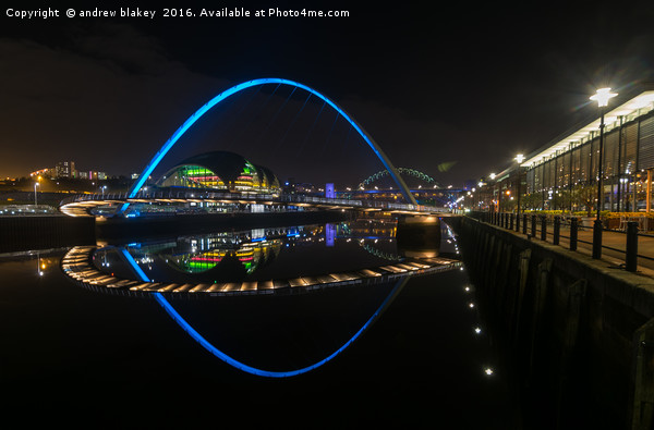 reflections on the tyne, newcastle quayside Picture Board by andrew blakey