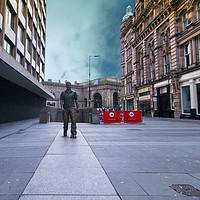 Buy canvas prints of Walking Man by andrew blakey