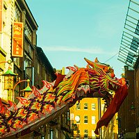 Buy canvas prints of Chinese New Year In Newcastle by andrew blakey