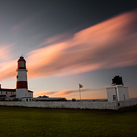 Buy canvas prints of Souter Lighthouse sunset by andrew blakey