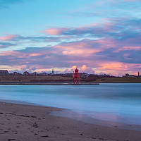 Buy canvas prints of Sunset on Littlehaven Beach by andrew blakey