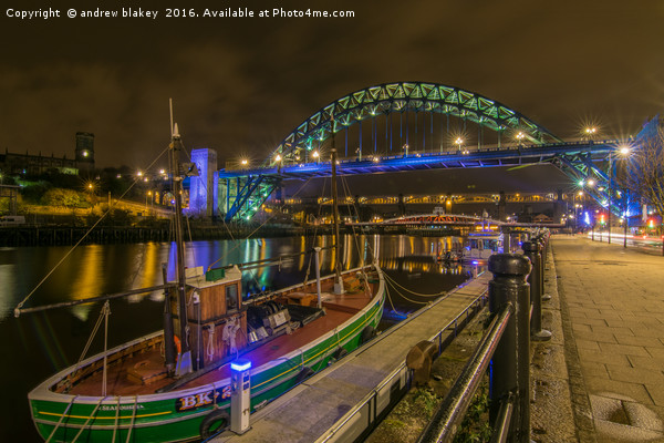 Seine netter by the Tyne Bridge Picture Board by andrew blakey
