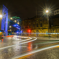 Buy canvas prints of Tyne Bridge and the Guildhall by andrew blakey