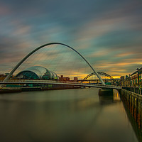 Buy canvas prints of Quayside Sunset by andrew blakey