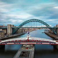 Buy canvas prints of The Majestic Bridges of Tyneside by andrew blakey