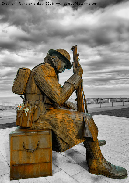Tommy at Seaham Picture Board by andrew blakey