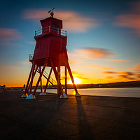 Buy canvas prints of Sunset At The Groyne by andrew blakey