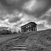 Buy canvas prints of Penshaw monument during showers by andrew blakey