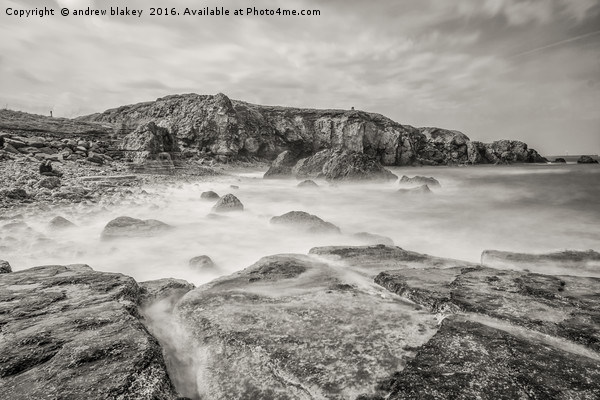 The Majestic Power of Coastal Waves Picture Board by andrew blakey