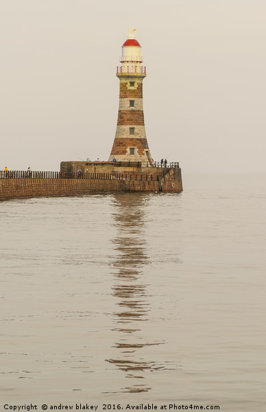 Roker Lighthouse Picture Board by andrew blakey