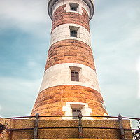Buy canvas prints of Iconic Roker Lighthouse by andrew blakey