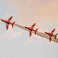 Buy canvas prints of Red Arrows Enid across the sky by andrew blakey