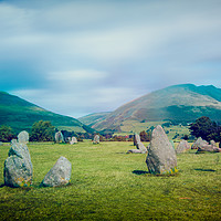 Buy canvas prints of Castlerigg Stone Circle by andrew blakey