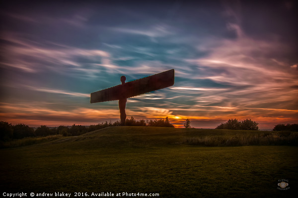 Majestic Angel of the North Picture Board by andrew blakey