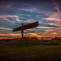 Buy canvas prints of Majestic Angel of the North by andrew blakey