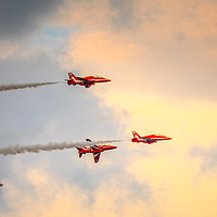 Buy canvas prints of Red Arrows Roll by andrew blakey