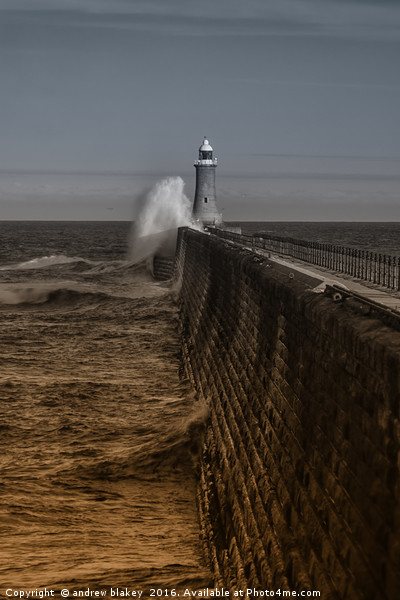Tynemouth waves Picture Board by andrew blakey
