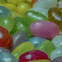 Buy canvas prints of Heavenly Rainbow Jelly Beans by andrew blakey