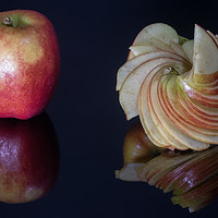 Buy canvas prints of Sliced apple by andrew blakey