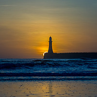 Buy canvas prints of Roker Sunrise by andrew blakey