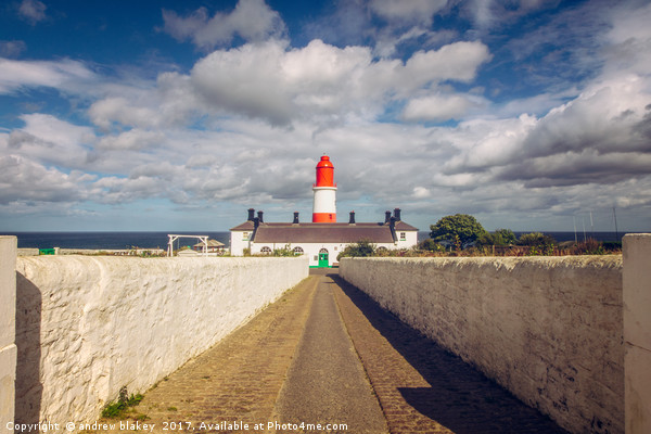 Cloud over Souter Lighthouse Picture Board by andrew blakey
