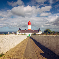 Buy canvas prints of Cloud over Souter Lighthouse by andrew blakey