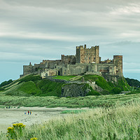 Buy canvas prints of Bamburgh Castle by andrew blakey
