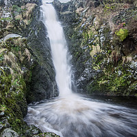 Buy canvas prints of Majestic Linhope Spout Waterfall by andrew blakey
