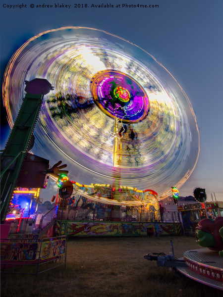 Spin at Newcastle Hoppings Picture Board by andrew blakey