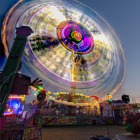 Buy canvas prints of Spin at Newcastle Hoppings by andrew blakey
