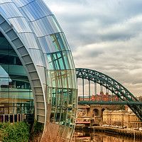 Buy canvas prints of The Serpentine Tyne by andrew blakey