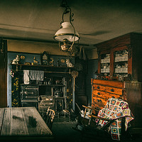 Buy canvas prints of Vintage Sitting Room by andrew blakey