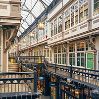 Buy canvas prints of The High Street Arcade by Richard Downs