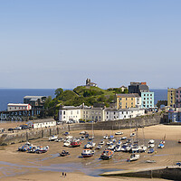 Buy canvas prints of Tenby Harbour by Richard Downs