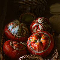 Buy canvas prints of Pumpkin display by Richard Downs
