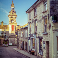 Buy canvas prints of The clock tower, Hay-on-Wye by Richard Downs