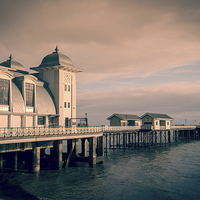 Buy canvas prints of  Penarth Pier, South Wales by Richard Downs