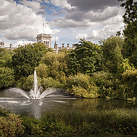 Buy canvas prints of St James' Park, London by Richard Downs