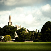 Buy canvas prints of Llandaff Cathedral Gothic by Richard Downs