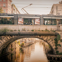 Buy canvas prints of Milanese Tram#4 by Richard Downs