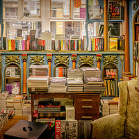 Buy canvas prints of Bookshop by Richard Downs