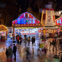 Buy canvas prints of Cardiff Christmas Market by Richard Downs