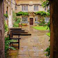 Buy canvas prints of Jesus College Oxford by Richard Downs