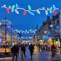Buy canvas prints of Cardiff at Christmas by Richard Downs