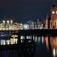 Buy canvas prints of Pierhead in December by Richard Downs