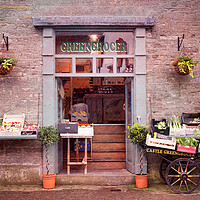 Buy canvas prints of The Greengrocer by Richard Downs