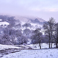 Buy canvas prints of Fresh Morning Snow winter scene by Richard Downs