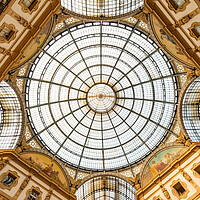 Buy canvas prints of Galleria Roof by Richard Downs